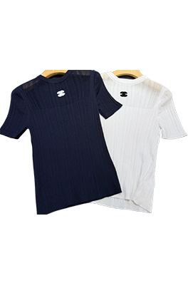 シャネルコピーCHANELレディース　ニット 半袖Tシャツ