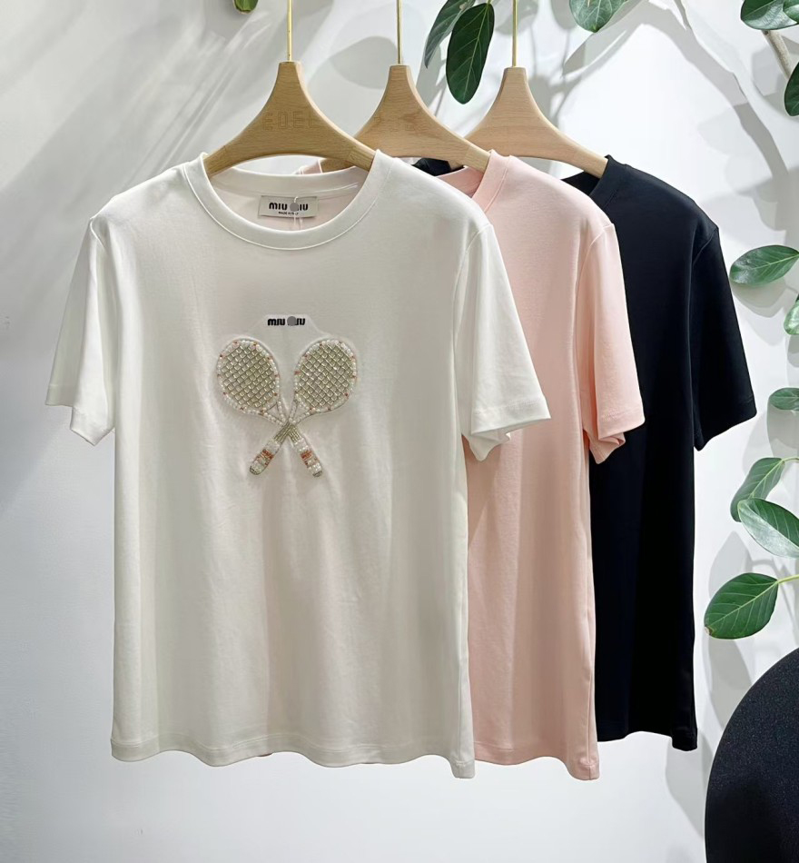 ミュウミュウスーパーコピーレディース 半袖Tシャツ