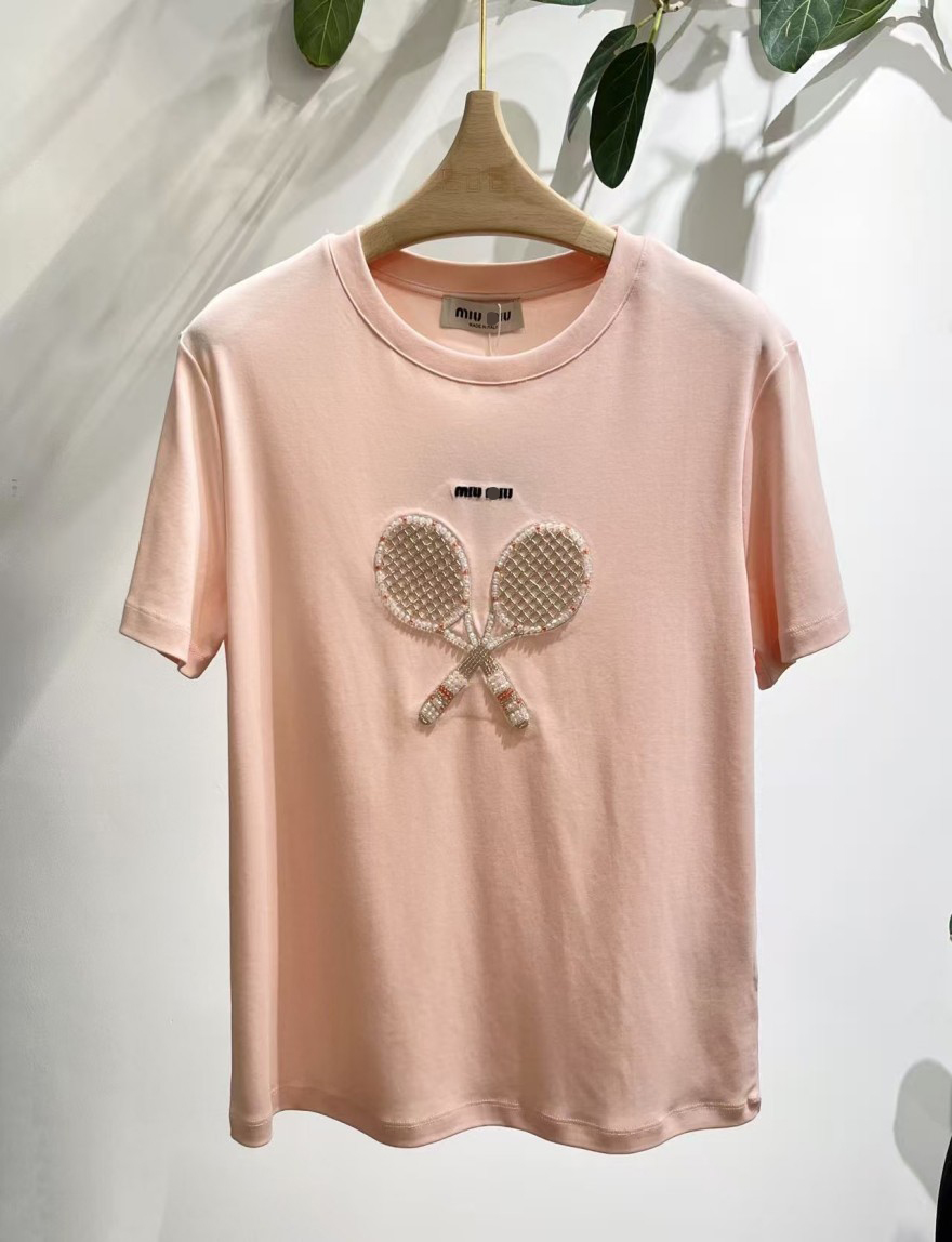 ミュウミュウスーパーコピーレディース 半袖Tシャツ