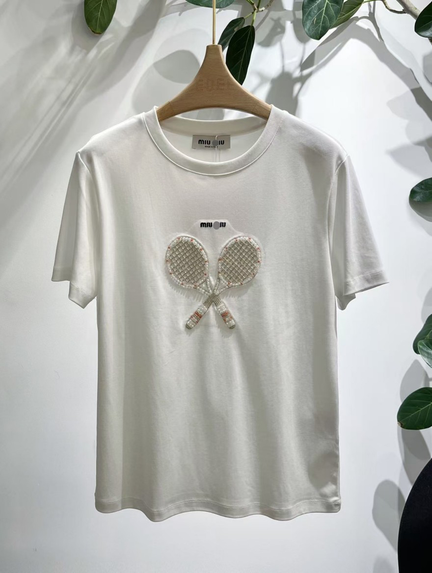 ミュウミュウスーパーコピーレディース 半袖Tシャツ