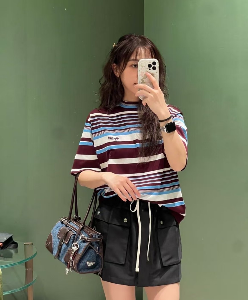 プラダスーパーコピーレディース　ニット 半袖Tシャツ