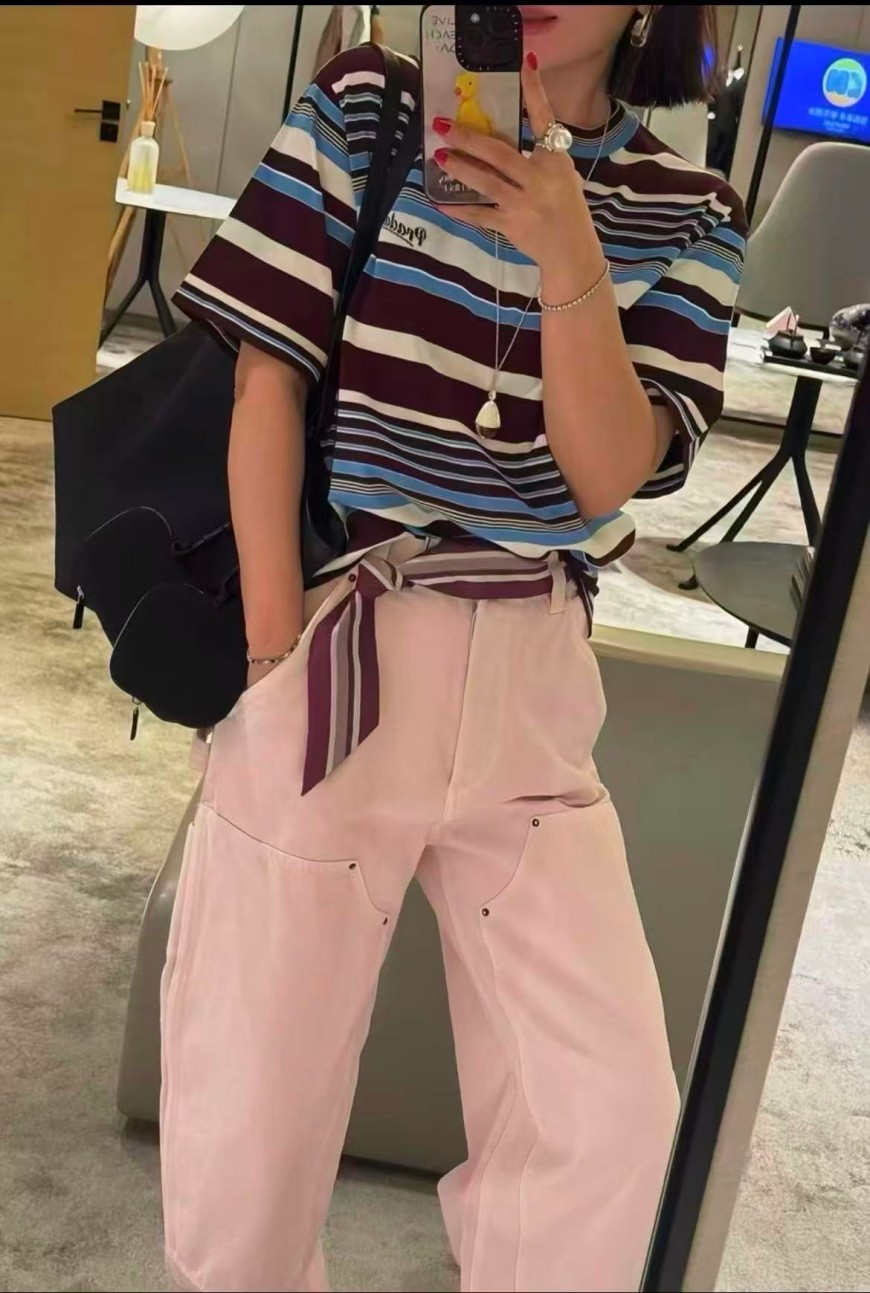 プラダスーパーコピーレディース　ニット 半袖Tシャツ