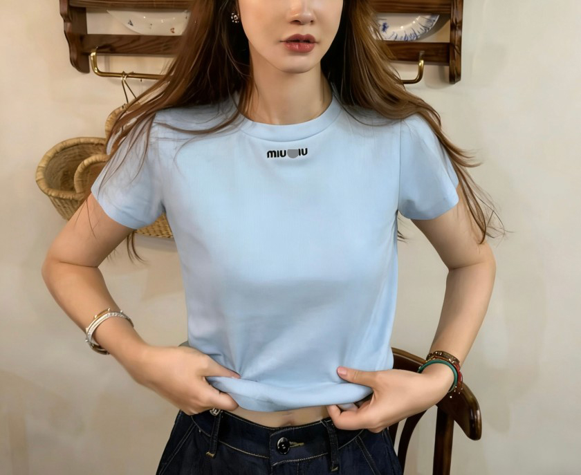 ミュウミュウスーパーコピーレディース 半袖Tシャツ