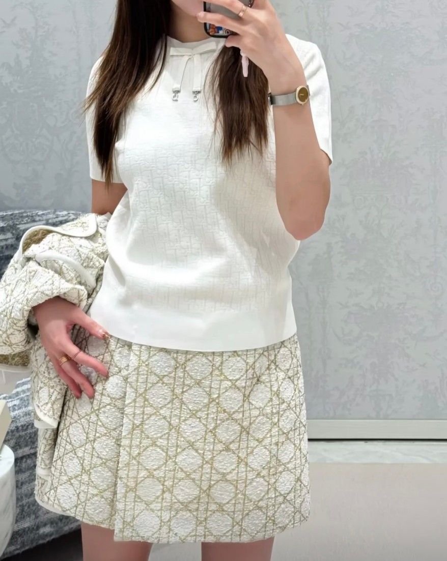 ディオールスーパーコピーレディース　ニット 半袖Tシャツ