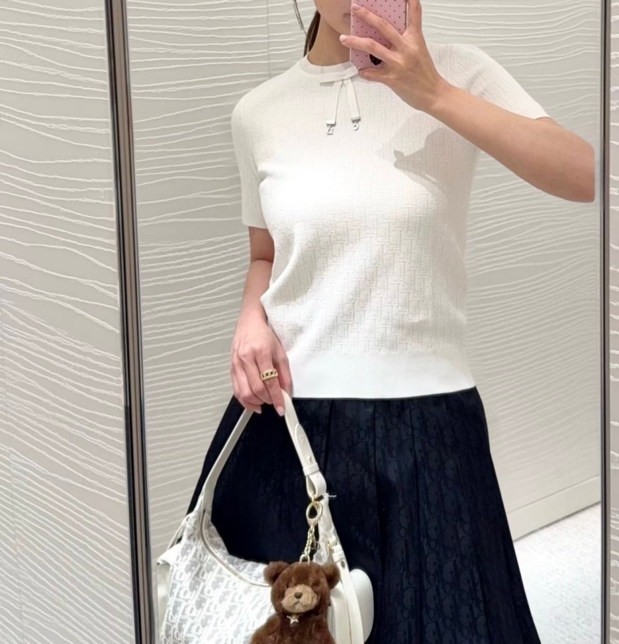 ディオールスーパーコピーレディース　ニット 半袖Tシャツ
