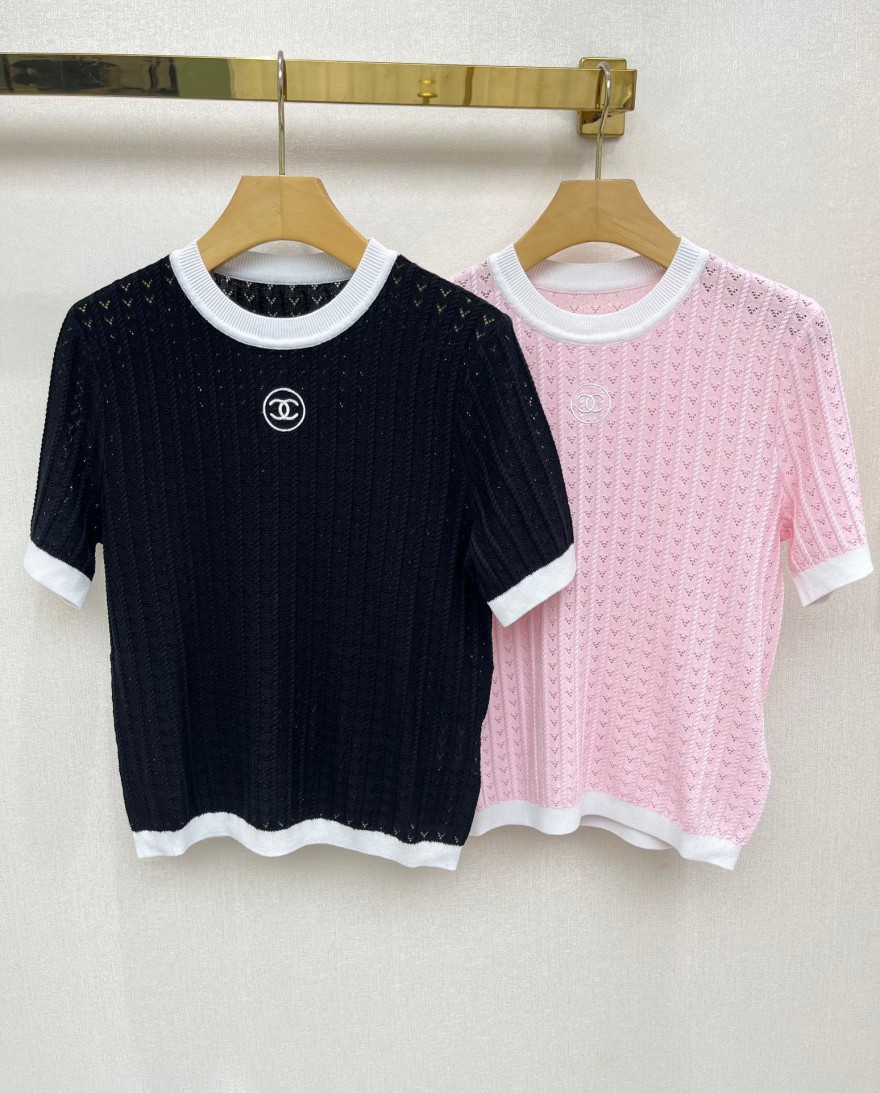 シャネルコピー レディース　ニット 半袖Tシャツ