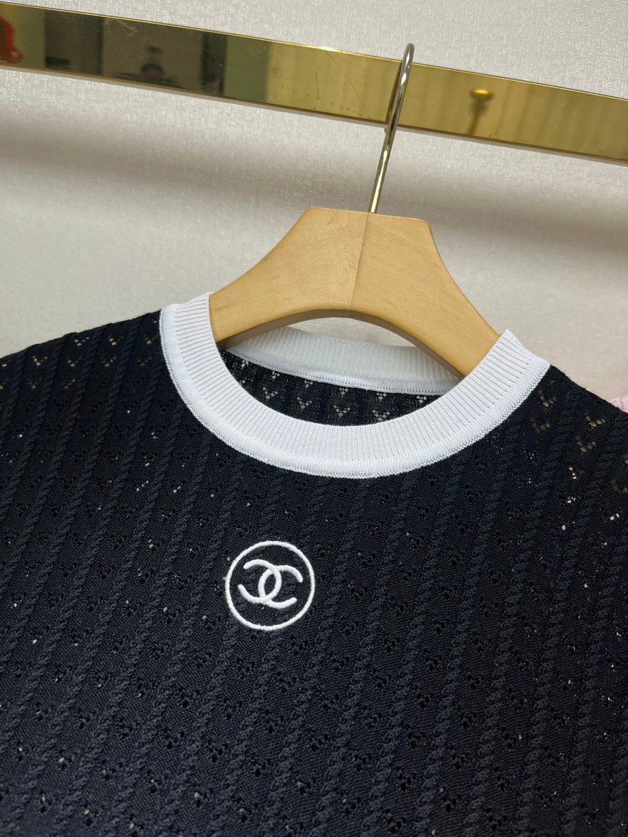 シャネルコピー レディース　ニット 半袖Tシャツ