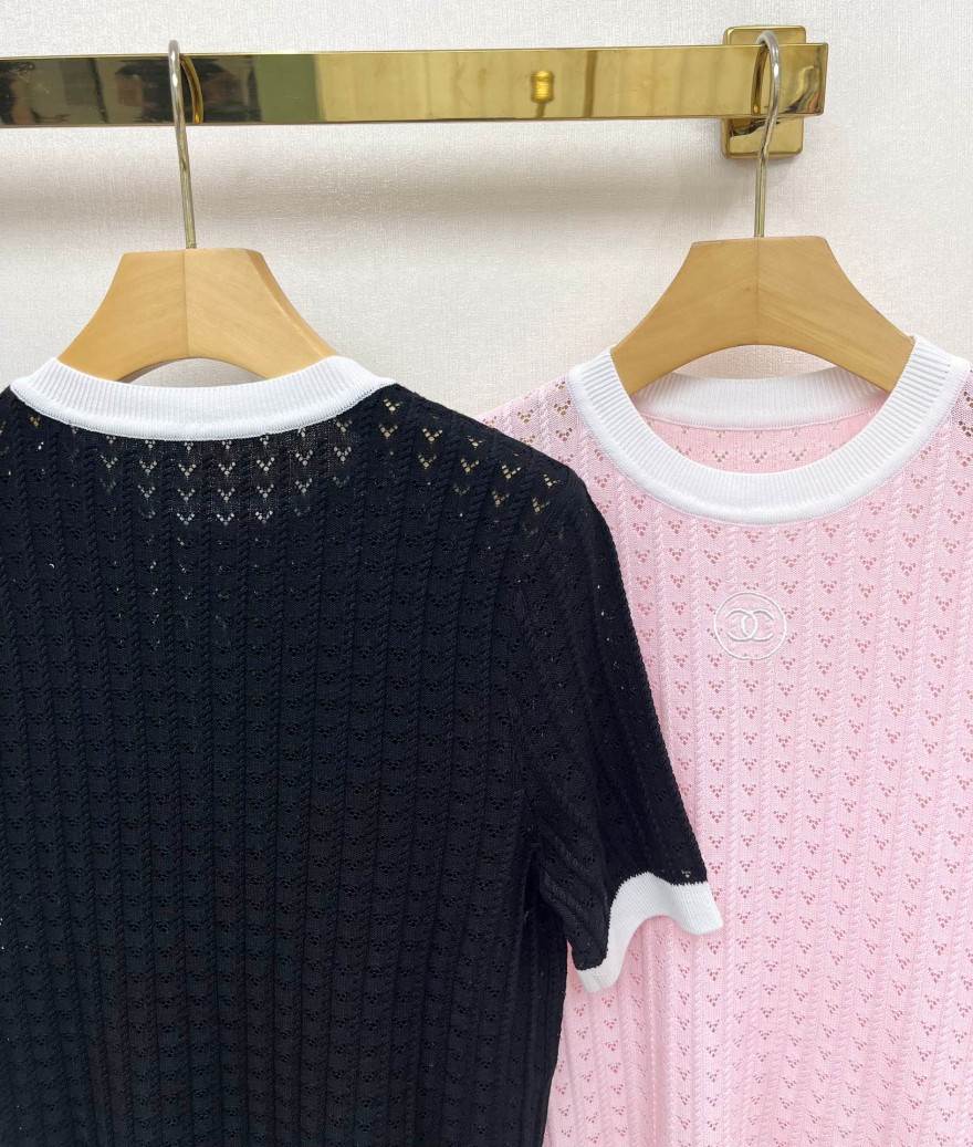 シャネルコピー レディース　ニット 半袖Tシャツ