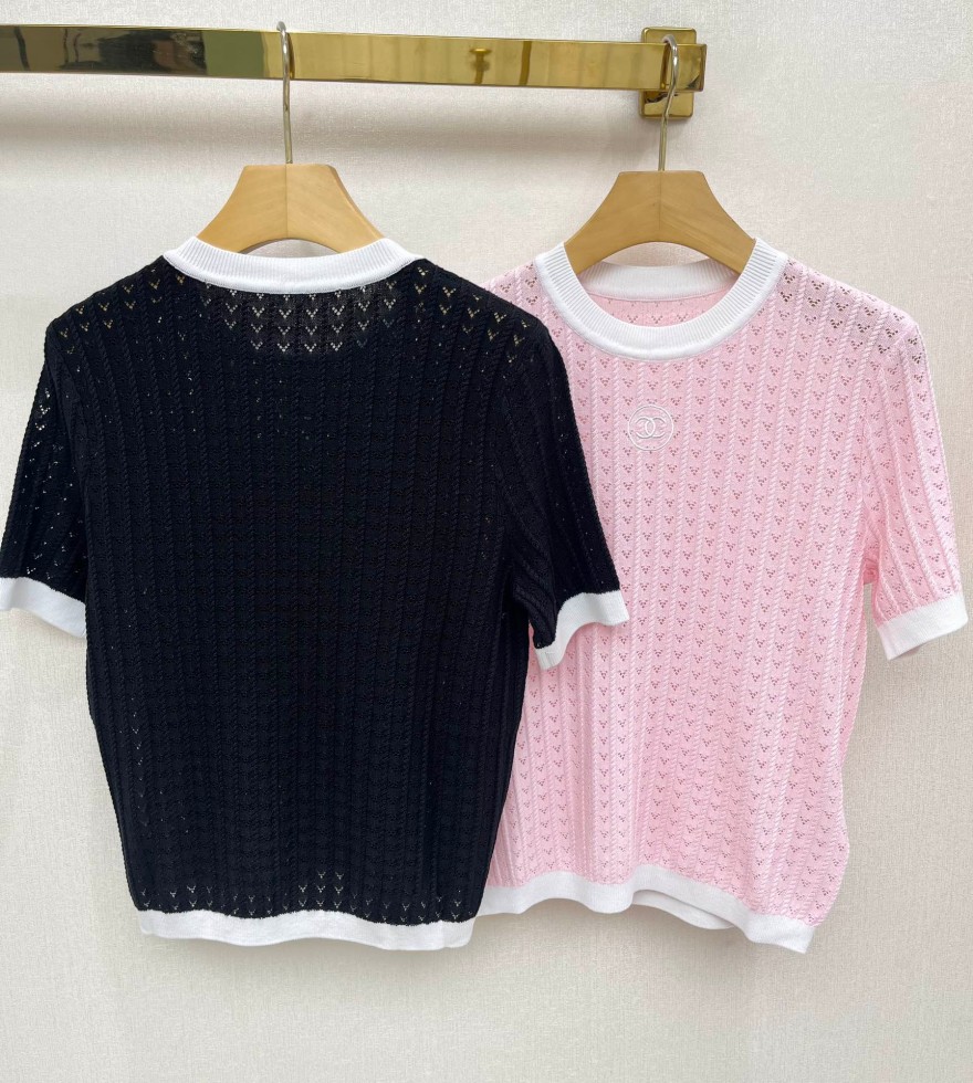シャネルコピー レディース　ニット 半袖Tシャツ