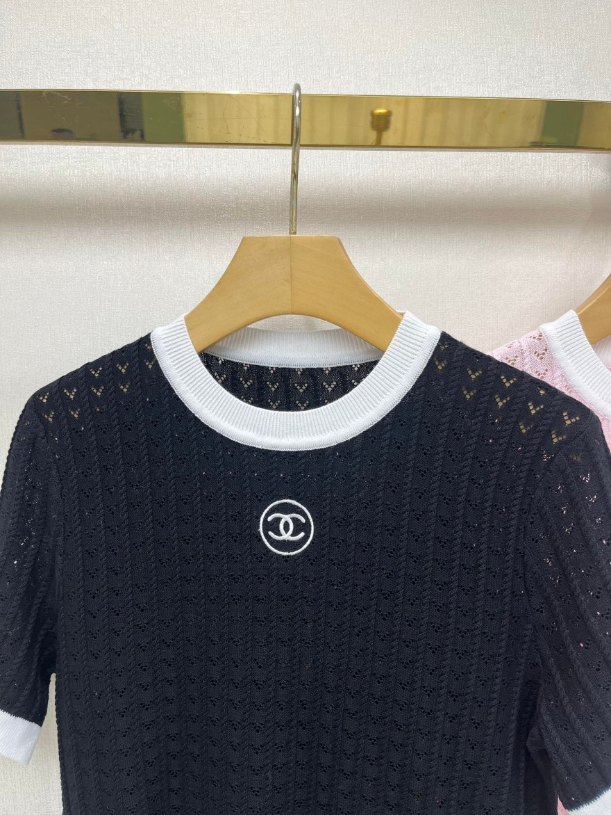 シャネルコピー レディース　ニット 半袖Tシャツ