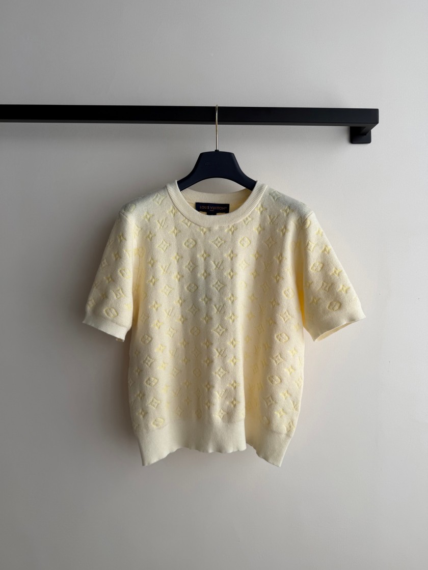ルイヴィトンスーパーコピー レディース　ニット 半袖Tシャツ