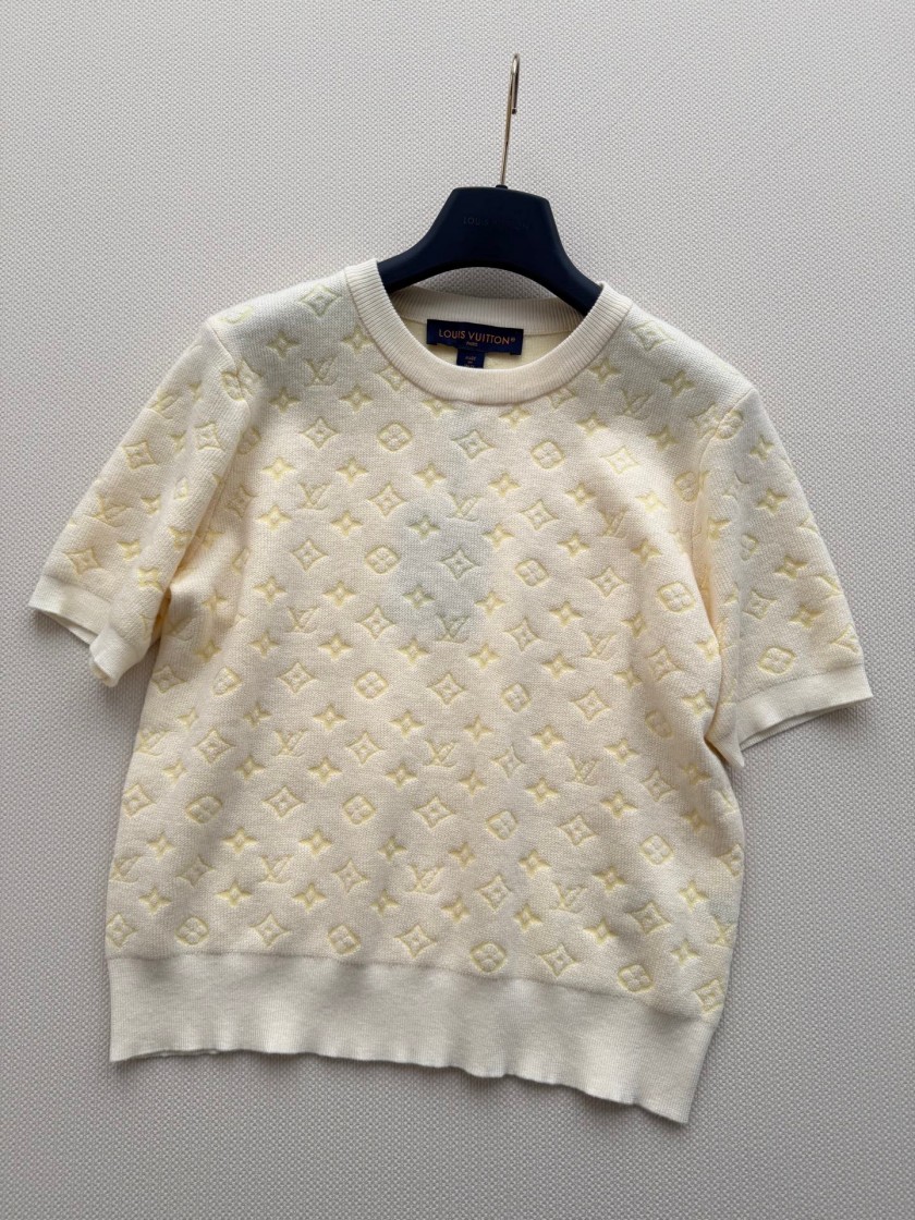 ルイヴィトンスーパーコピー レディース　ニット 半袖Tシャツ