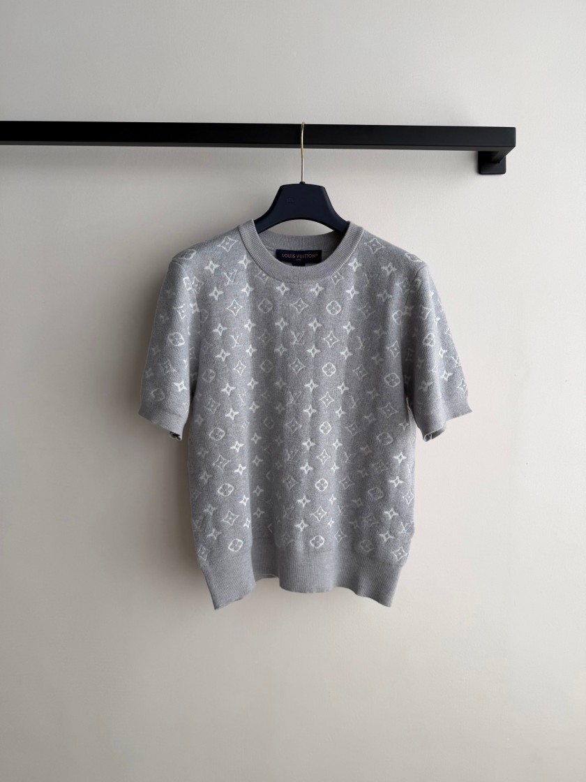 ルイヴィトンスーパーコピー レディース　ニット 半袖Tシャツ