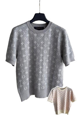 ルイヴィトンスーパーコピー レディース　ニット 半袖Tシャツ
