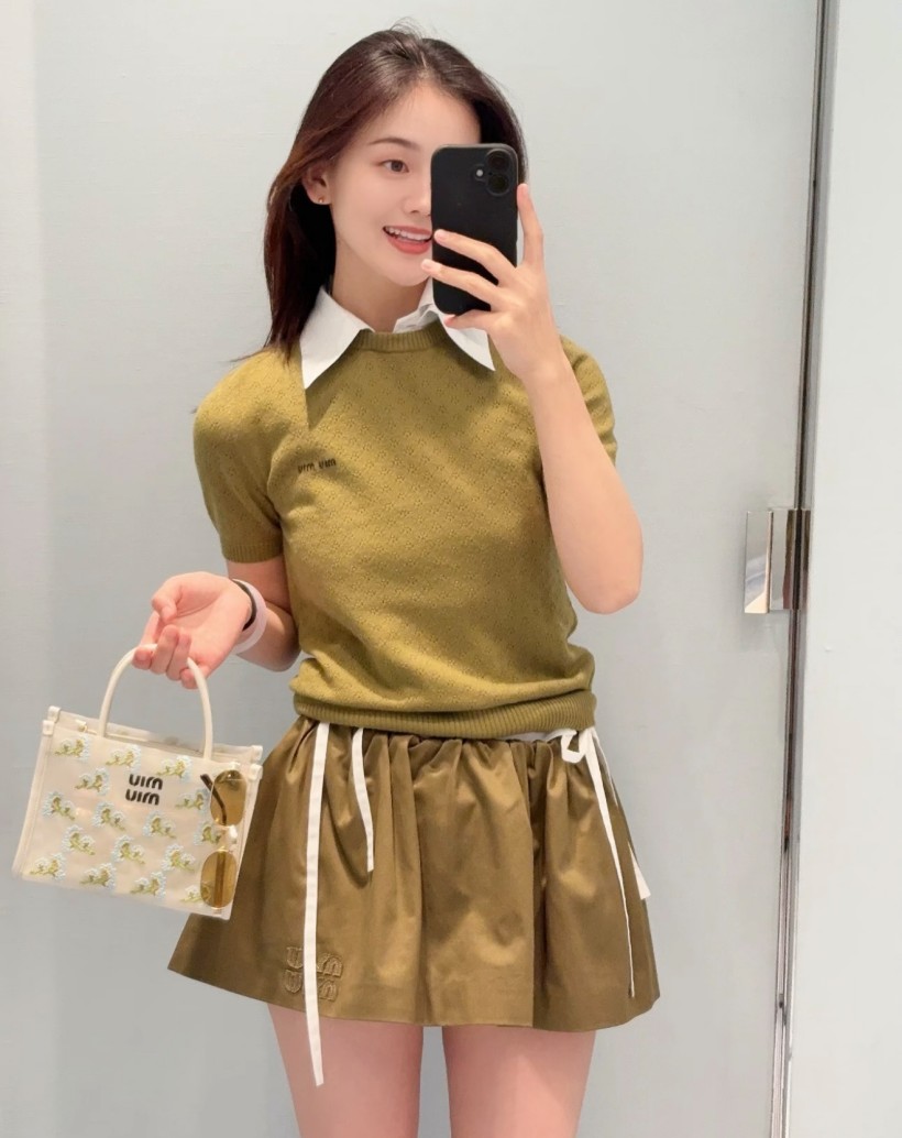 ミュウミュウレディース　ニット 半袖Tシャツ