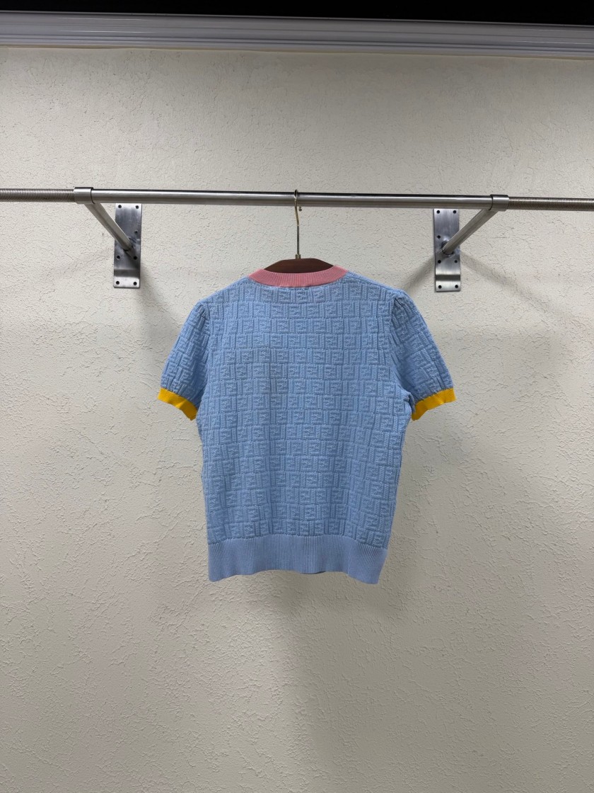 フェンディレディース　ニット 半袖Tシャツ