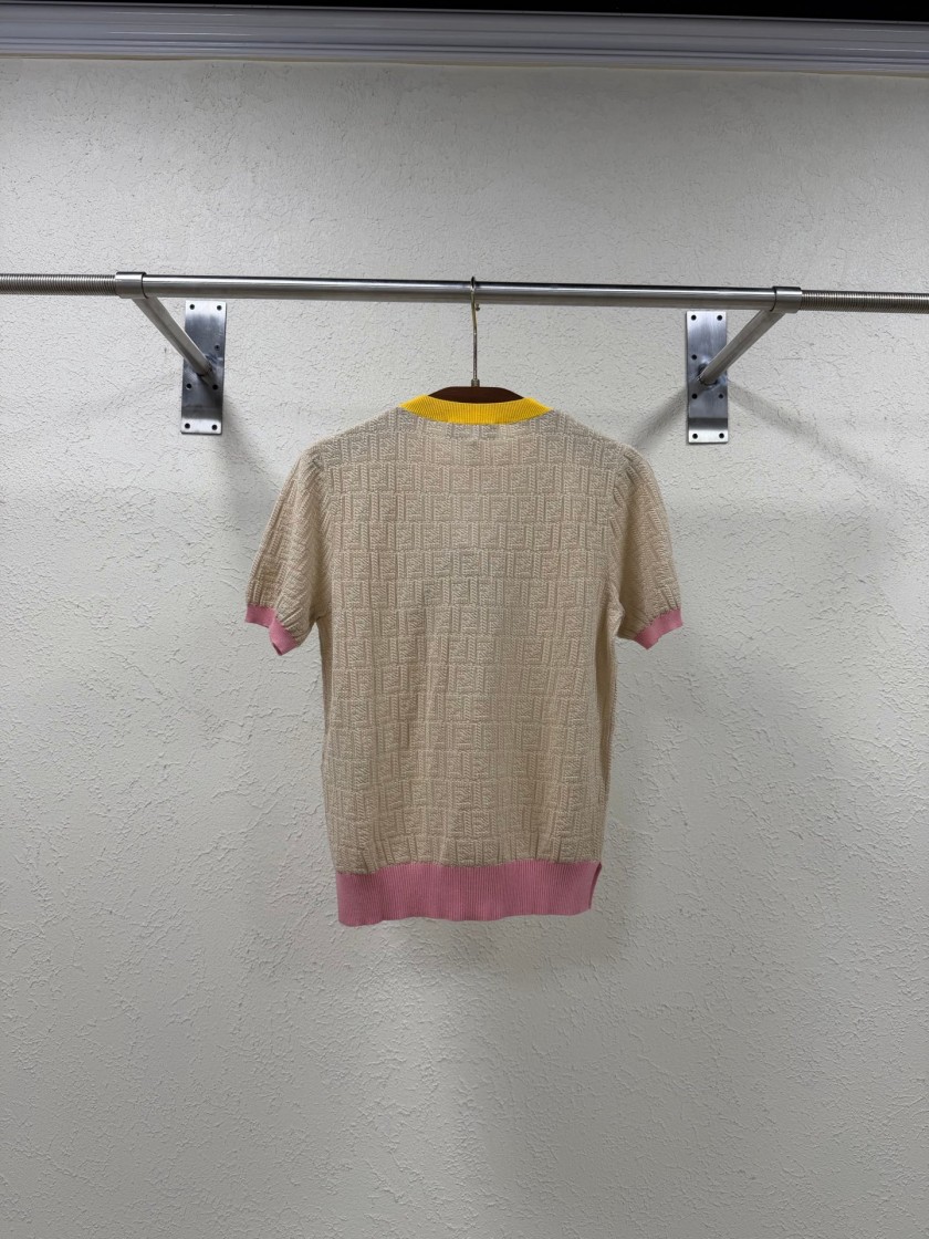フェンディレディース　ニット 半袖Tシャツ