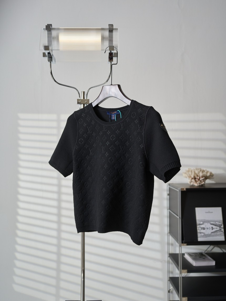 ルイヴィトン 　ニット 半袖Tシャツ