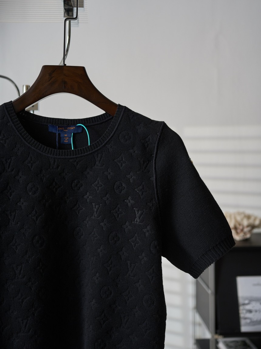 ルイヴィトン 　ニット 半袖Tシャツ