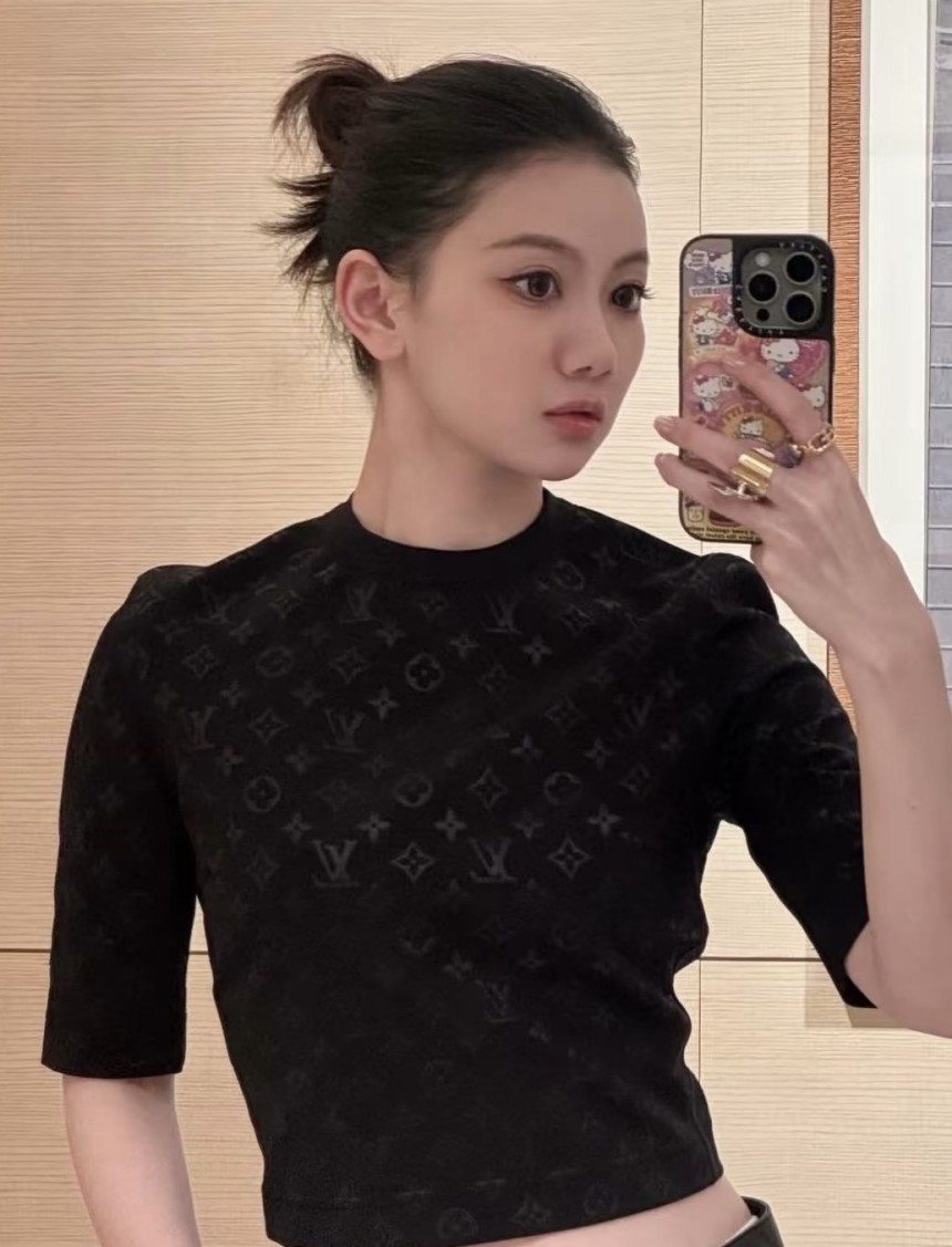 ルイヴィトン 　ニット 半袖Tシャツ