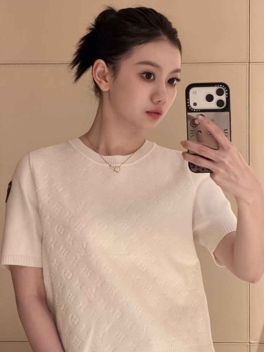 ルイヴィトン 　ニット 半袖Tシャツ