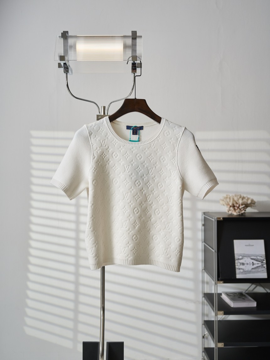 ルイヴィトン 　ニット 半袖Tシャツ