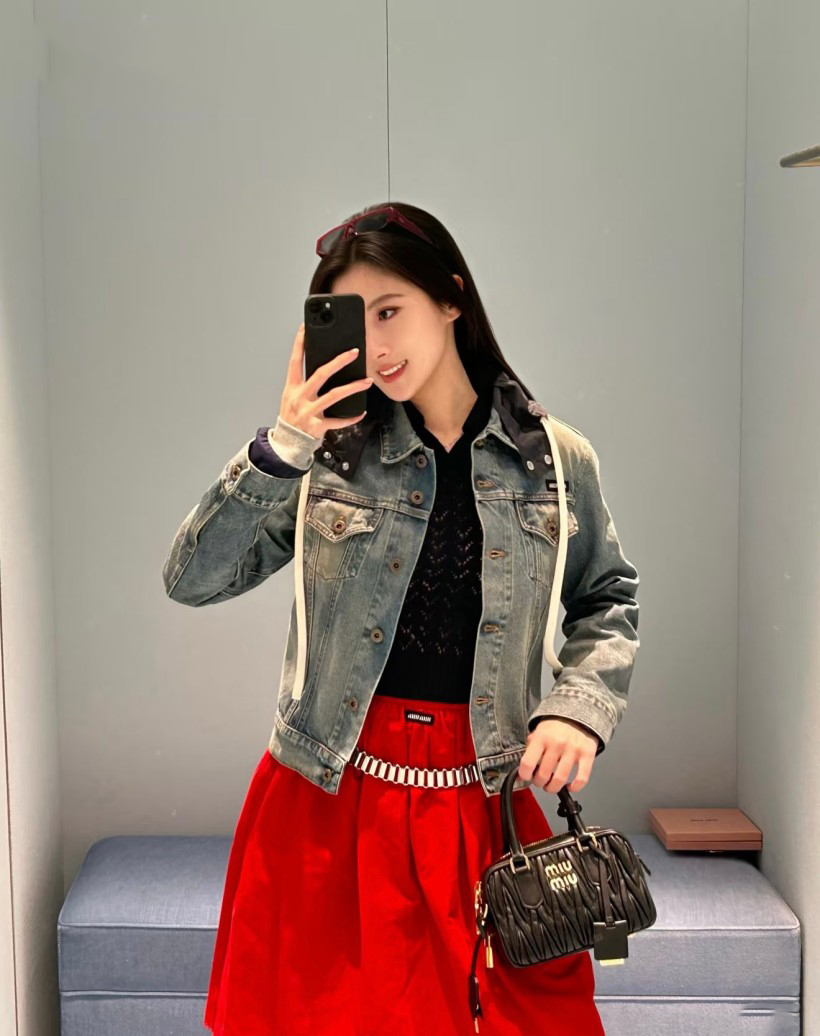 ミュウミュウレディース Gジャン　デニムジャケット