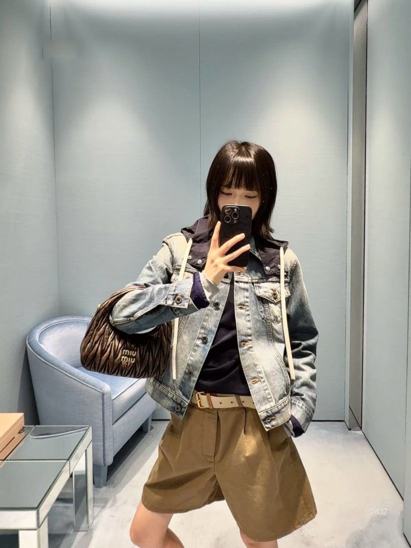 ミュウミュウレディース Gジャン　デニムジャケット