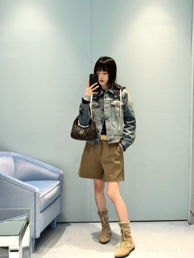 ミュウミュウレディース Gジャン　デニムジャケット