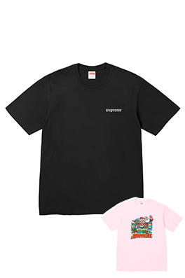 シュプリームメンズ レディース 半袖Tシャツ