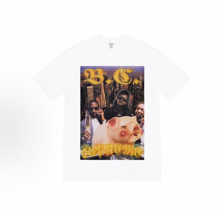 シュプリーム×BERNADETTE CORPORATIONメンズ レディース 半袖Tシャツ