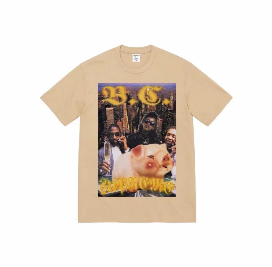 シュプリーム×BERNADETTE CORPORATIONメンズ レディース 半袖Tシャツ