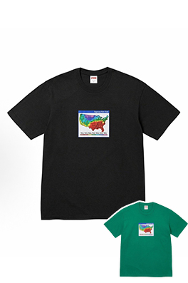 シュプリームメンズ レディース 半袖Tシャツ