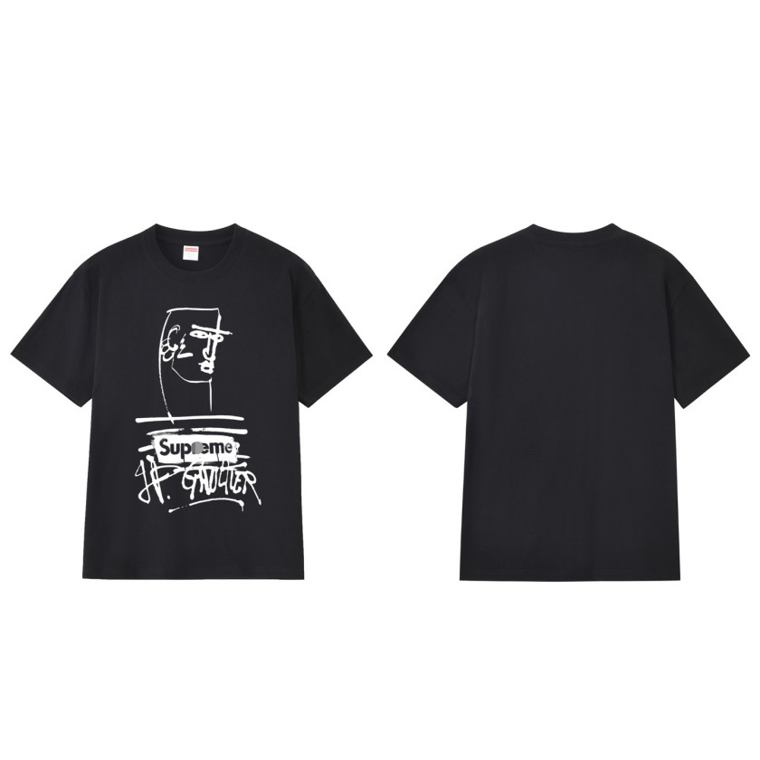 シュプリーム×Jean Paul Gaultierメンズ レディース 半袖Tシャツ