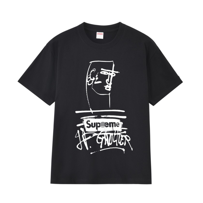 シュプリーム×Jean Paul Gaultierメンズ レディース 半袖Tシャツ