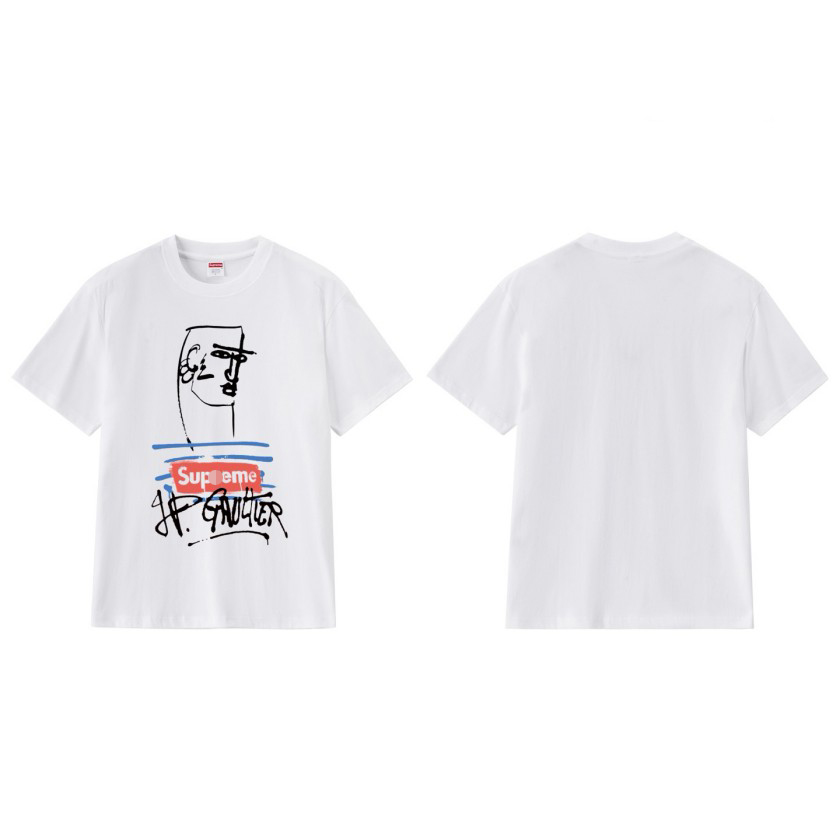 シュプリーム×Jean Paul Gaultierメンズ レディース 半袖Tシャツ