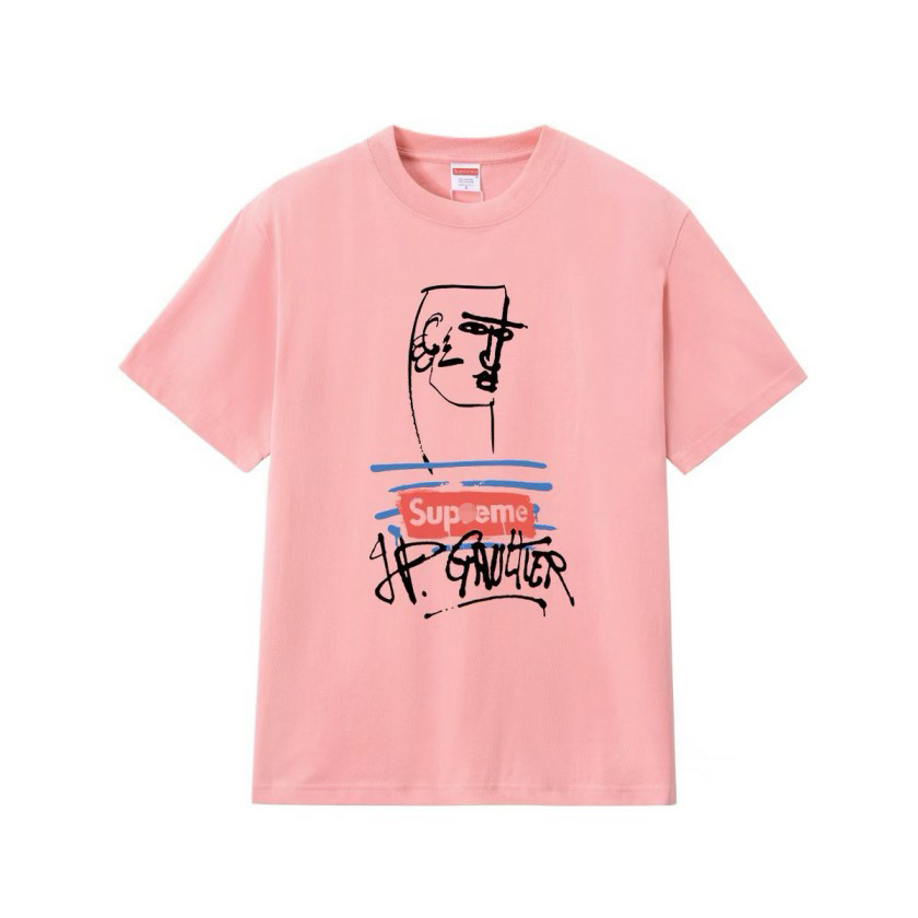 シュプリーム×Jean Paul Gaultierメンズ レディース 半袖Tシャツ