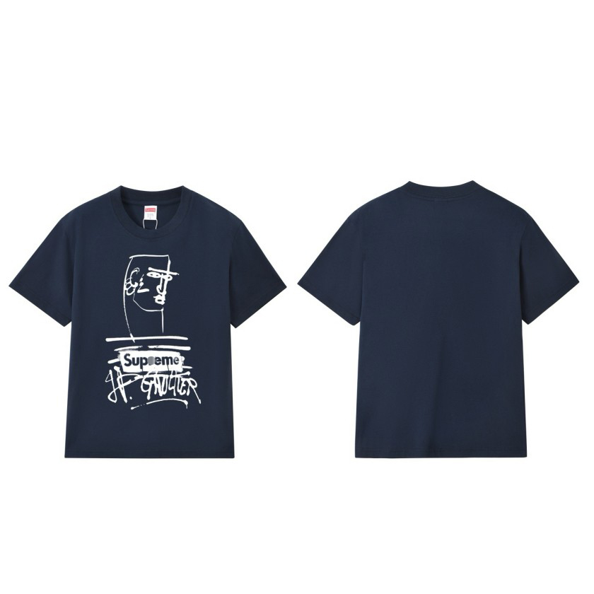 シュプリーム×Jean Paul Gaultierメンズ レディース 半袖Tシャツ