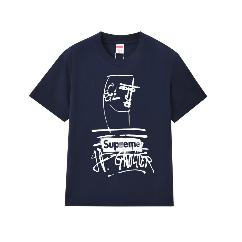 シュプリーム×Jean Paul Gaultierメンズ レディース 半袖Tシャツ