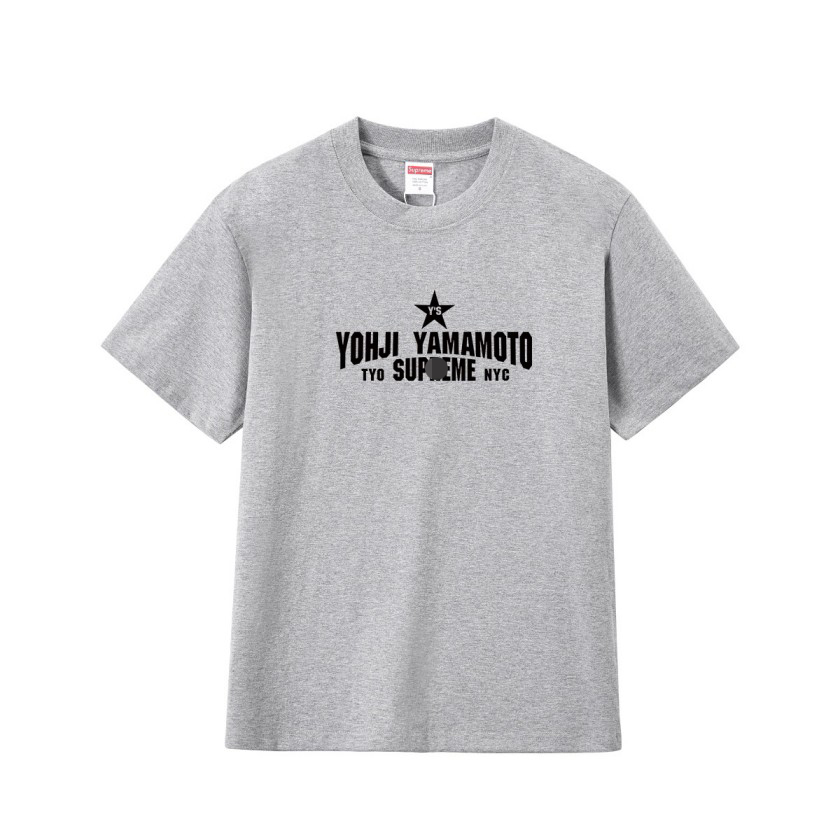 シュプリーム×ヨウジヤマモトメンズ レディース 半袖Tシャツ