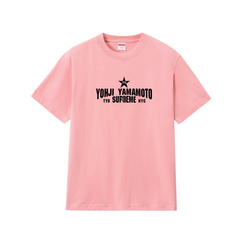 シュプリーム×ヨウジヤマモトメンズ レディース 半袖Tシャツ