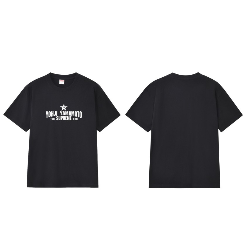 シュプリーム×ヨウジヤマモトメンズ レディース 半袖Tシャツ
