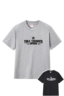 シュプリーム×ヨウジヤマモトメンズ レディース 半袖Tシャツ