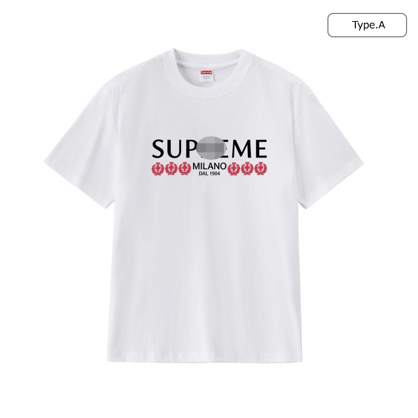 シュプリームメンズ レディース 半袖Tシャツ