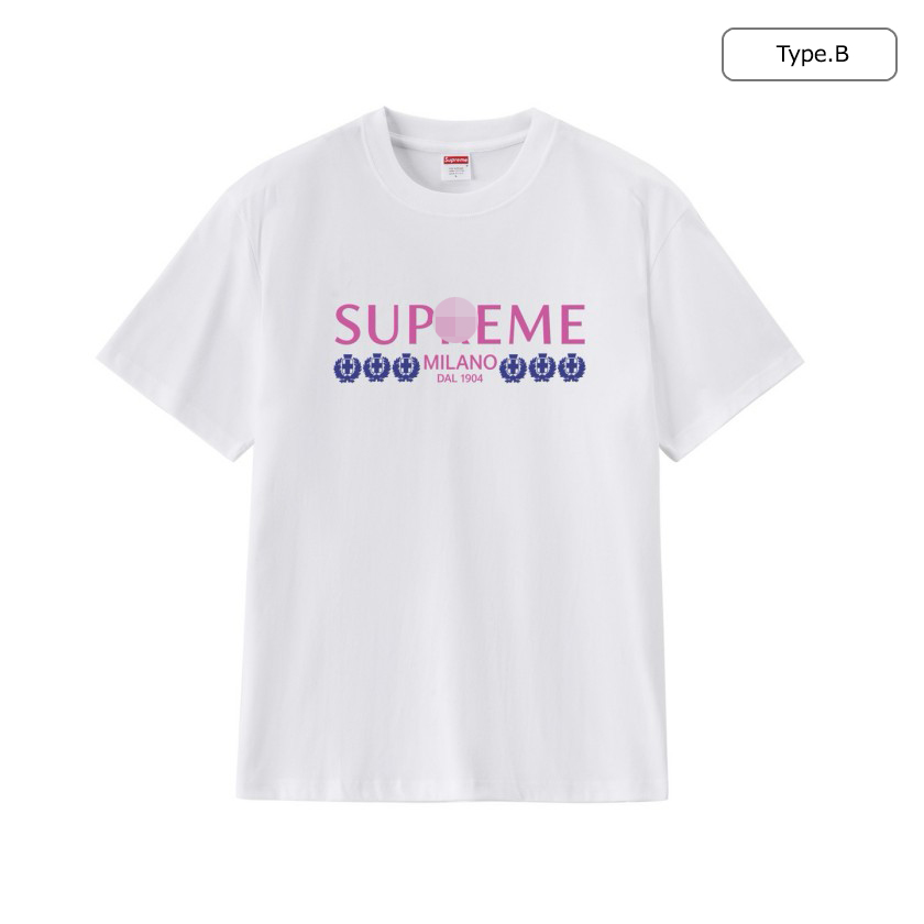 シュプリームメンズ レディース 半袖Tシャツ