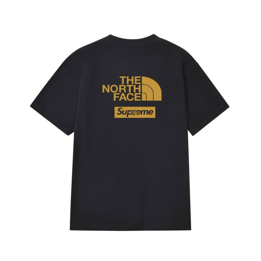 シュプリーム×ノースフェイスメンズ レディース 半袖Tシャツ