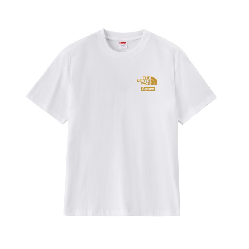 シュプリーム×ノースフェイスメンズ レディース 半袖Tシャツ