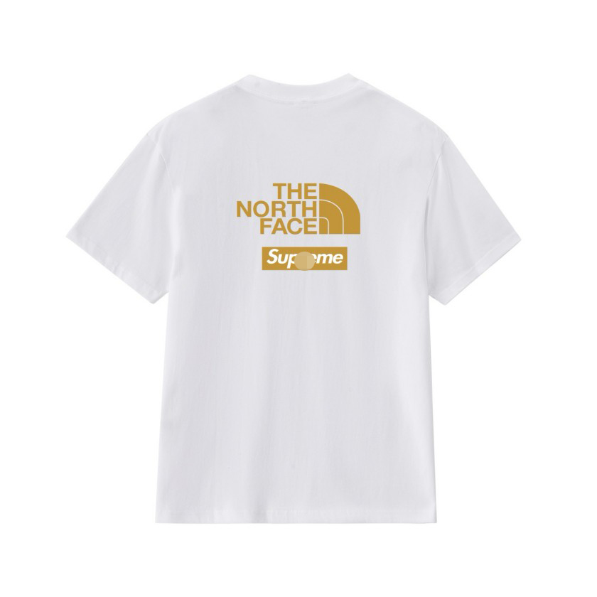 シュプリーム×ノースフェイスメンズ レディース 半袖Tシャツ