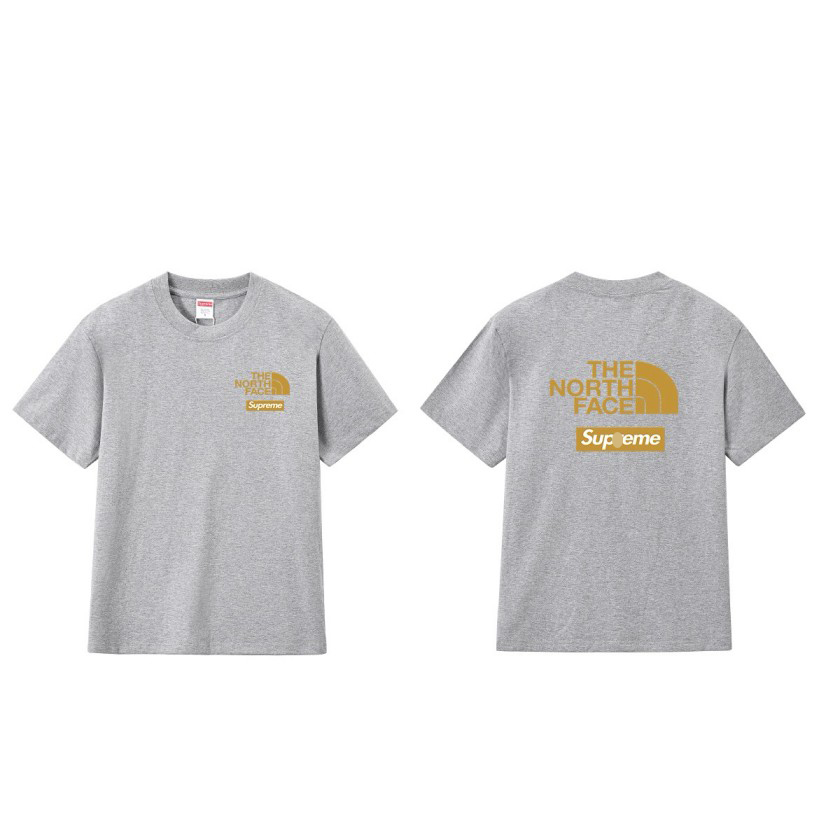 シュプリーム×ノースフェイスメンズ レディース 半袖Tシャツ