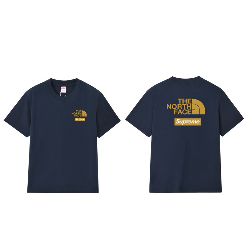 シュプリーム×ノースフェイスメンズ レディース 半袖Tシャツ